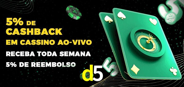 Promoções do cassino ao Vivo d5